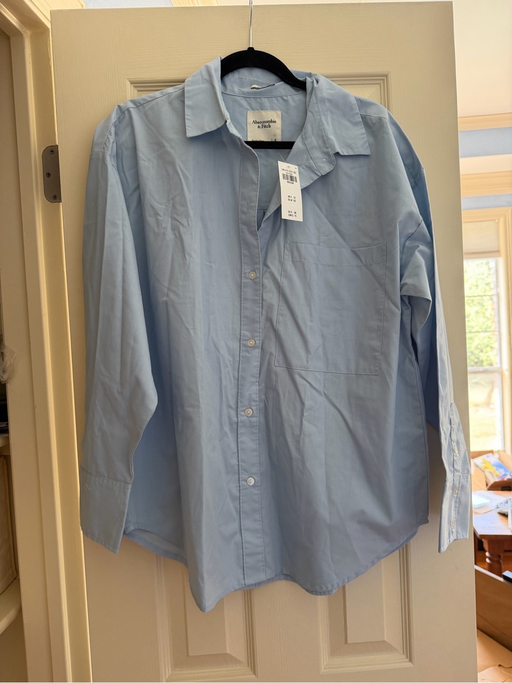 Abercrombie & Fitch Light Blue Women's Button-Down Shirt